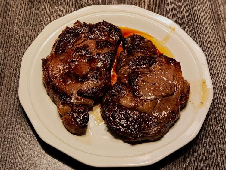 NY strip steaks / photo by Nicole Adams