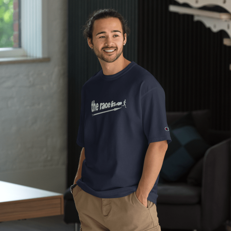 Race is on Champion t shirt